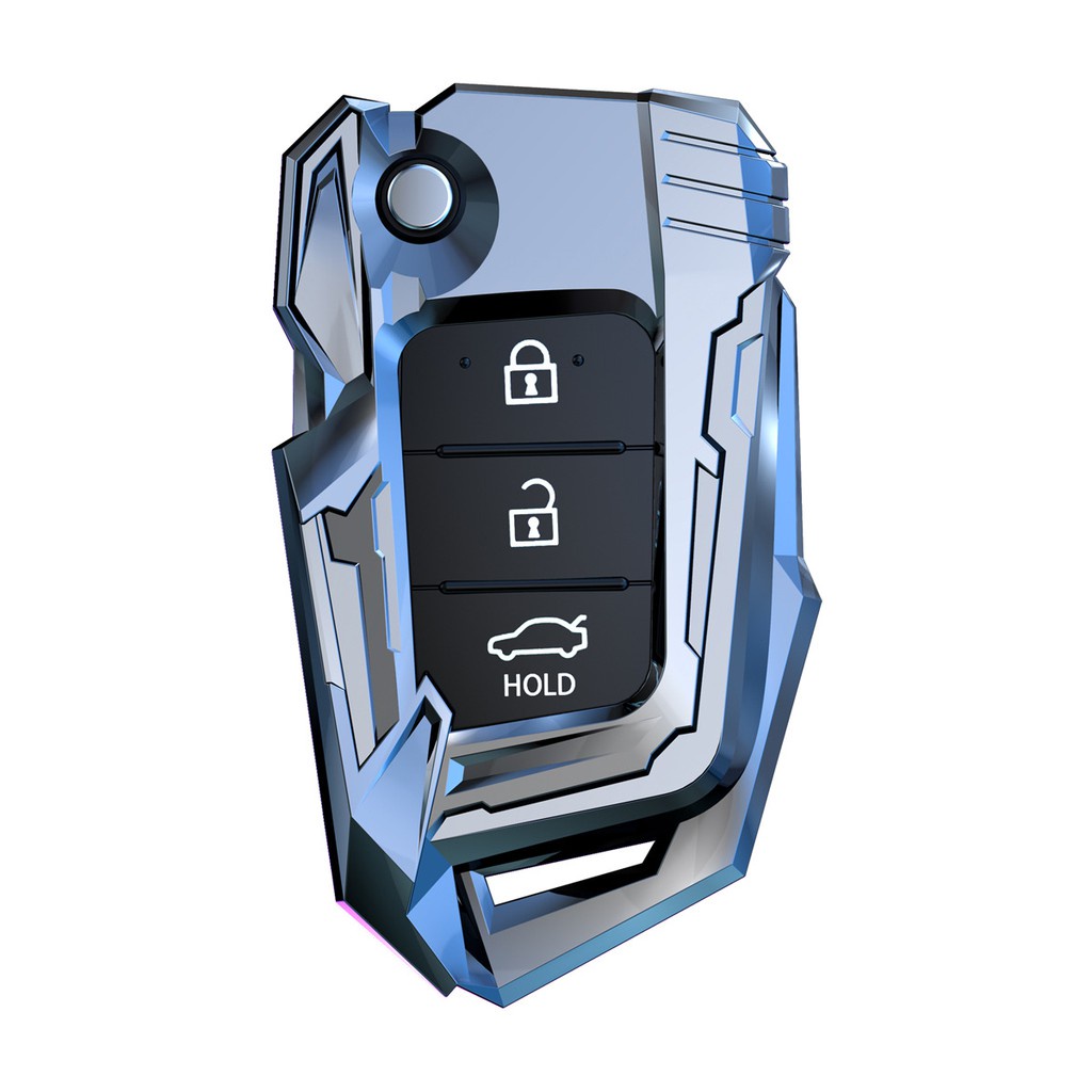 Ốp khóa xe oto Hyundai i10 số sàn, Hyundai Elantra Chìa Gập hợp kim kẽm mạ crôm siêu sáng bóng