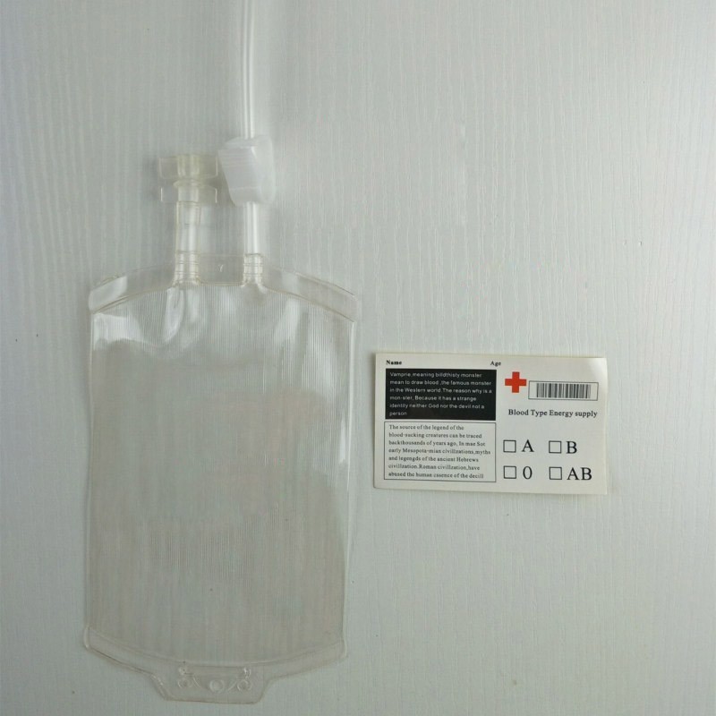 Túi máu 300ML bằng nhựa PVC trang trí Halloween