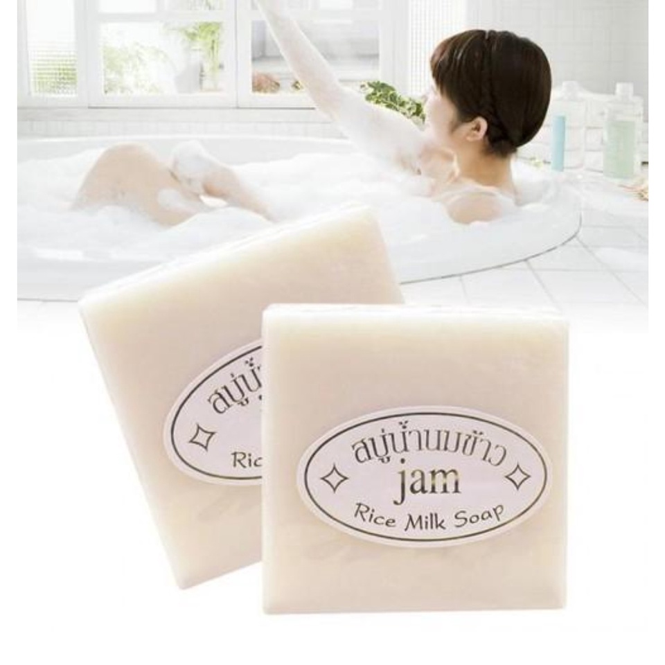 Xà phòng cám gạo Thái Lan JAM RICE MILK SOAP 65gr