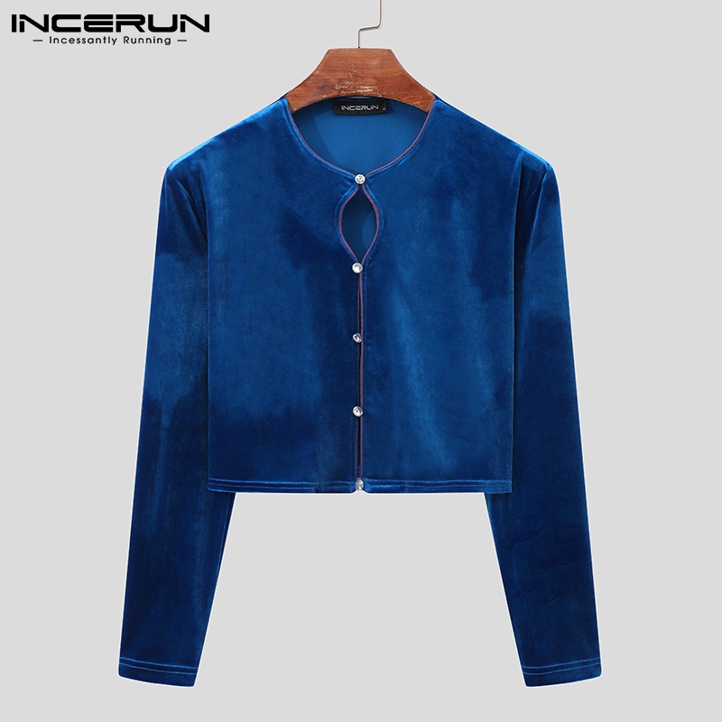 Áo lửng INCERUN lửng tay dài thời trang dành cho nam