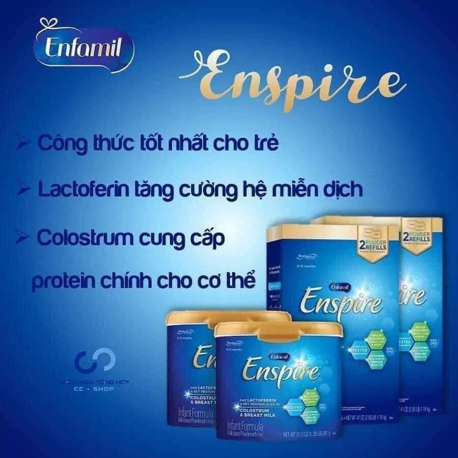 Hàng air  Sữa Enfamil Enspire 204g 581g 850g Mỹ từ 0-12m ( date 5/2022)