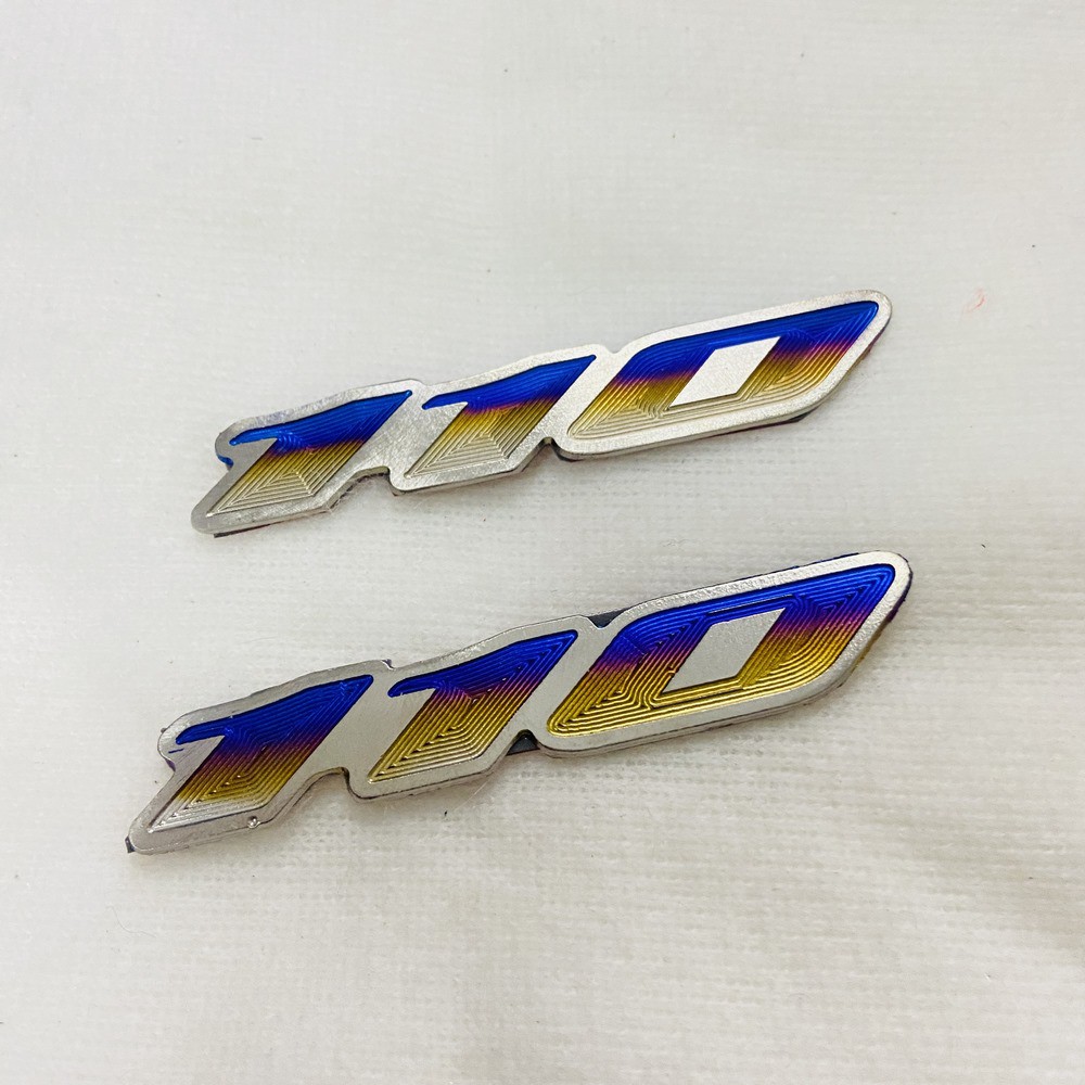 Bộ sưu tập các loại tem TITAN chữ F150, 125i, 150i, 110 dán trang trí các loại xe máy HONDA YAMAHA SUZUKI siêu CUTE