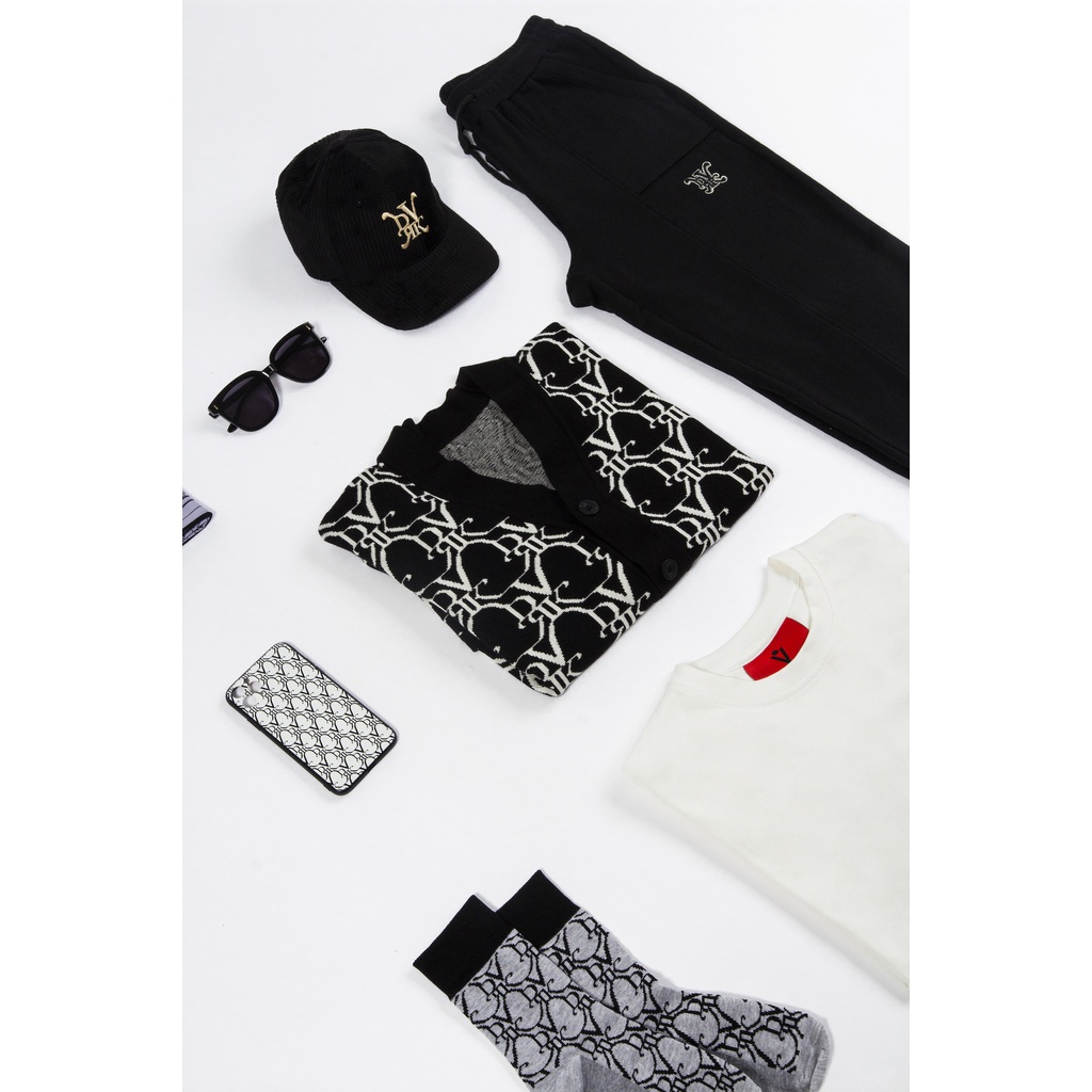 DVRK - Áo Cardigan Monogram Màu Đen Ultimate Black-DVRK-21SS