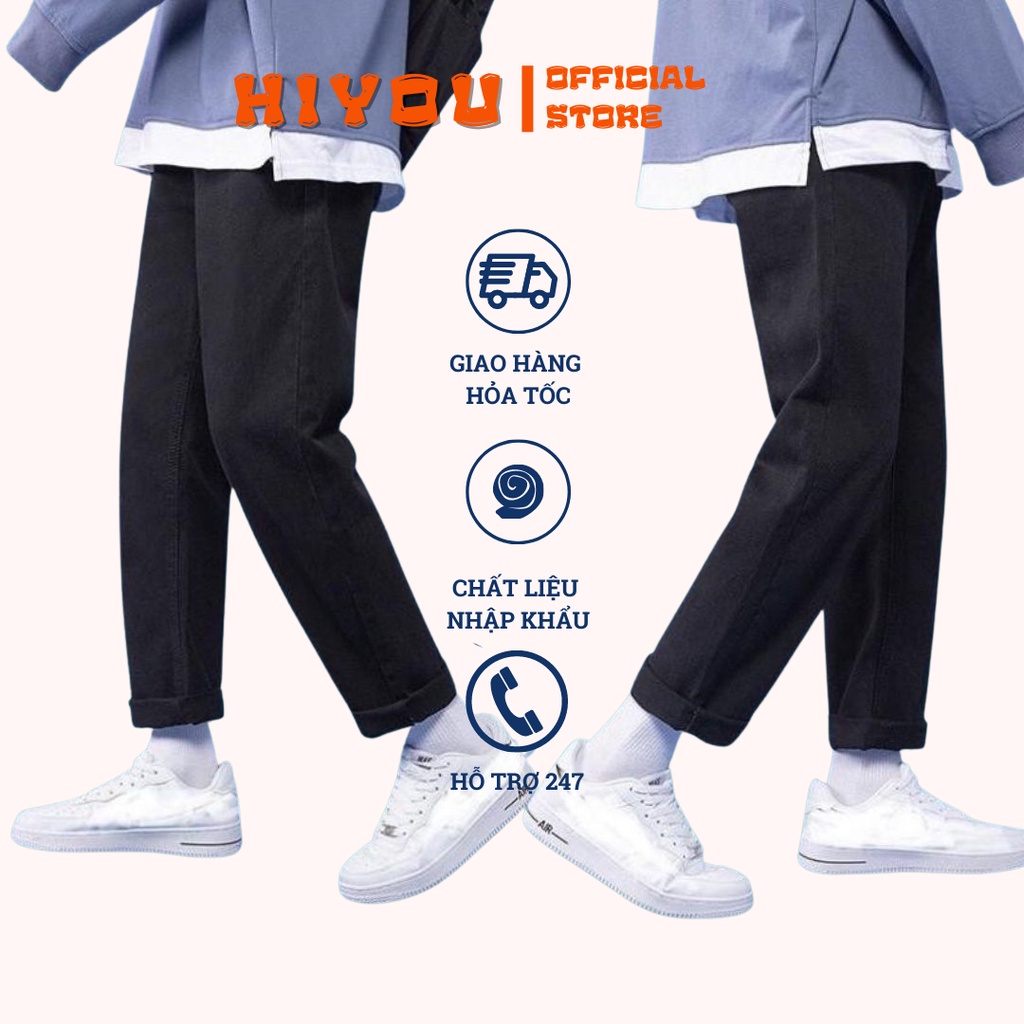 Quần jeans baggy nam nữ màu đen trơn ống rộng, style hàn quốc 2022 TR