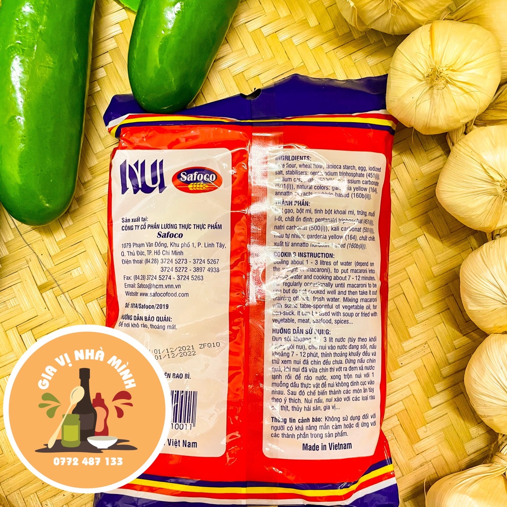 NUI SÒ CON NHỎ SAFACO GÓI TRỌNG LƯỢNG 500GR