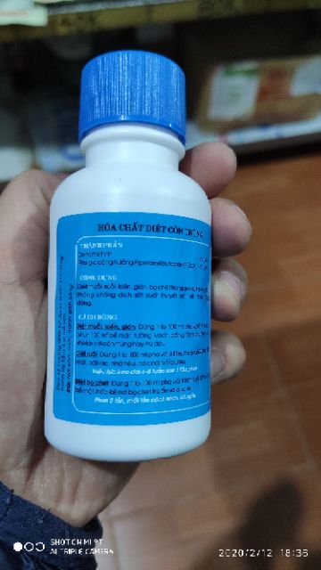 Dung dịch diệt muỗi HANTOX 200 Y tế nhãn vàng chai 100ml