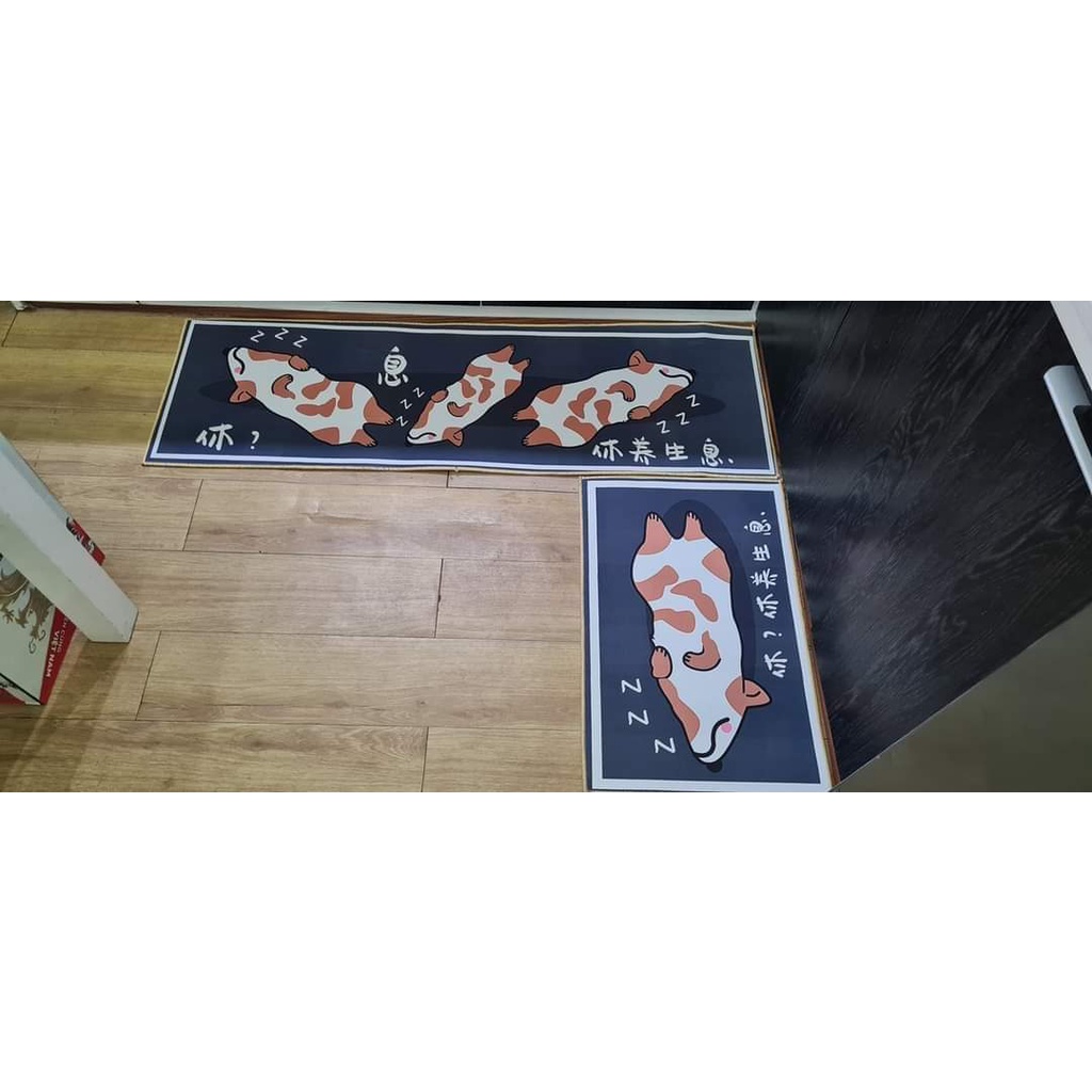 Bộ 2 Thảm Nhà Bếp Cao Cấp (40 x 60 và 40 x 120 cm) giao hàng ngẫu nhiên