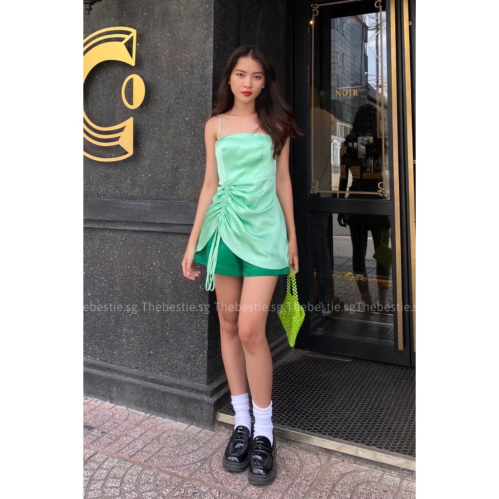 Áo hai dây lụa có lót ngực sẵn