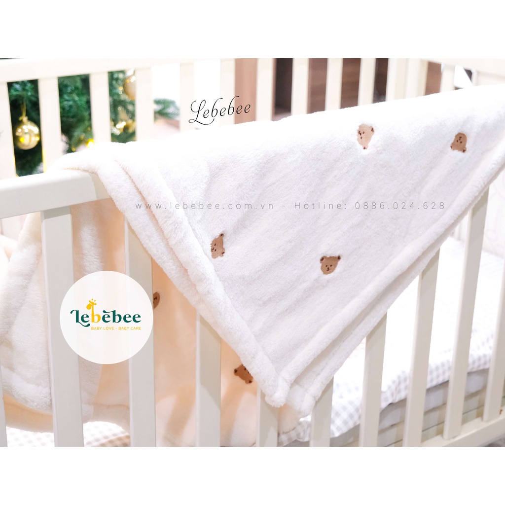 Chăn lông tuyết Hàn Quốc DOTTODOT cho bé Size 90x120cm