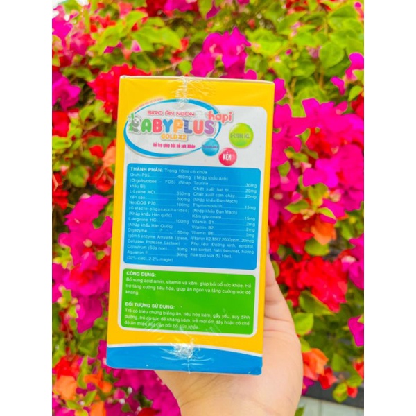Siro Ăn Ngon BABYPLUS Cho Trẻ Biếng Ăn, Giúp Bé Tăng Cân,Tiêu Hoá Tốt,Tăng Cường Sức Đề Kháng,Hết Táo Bón