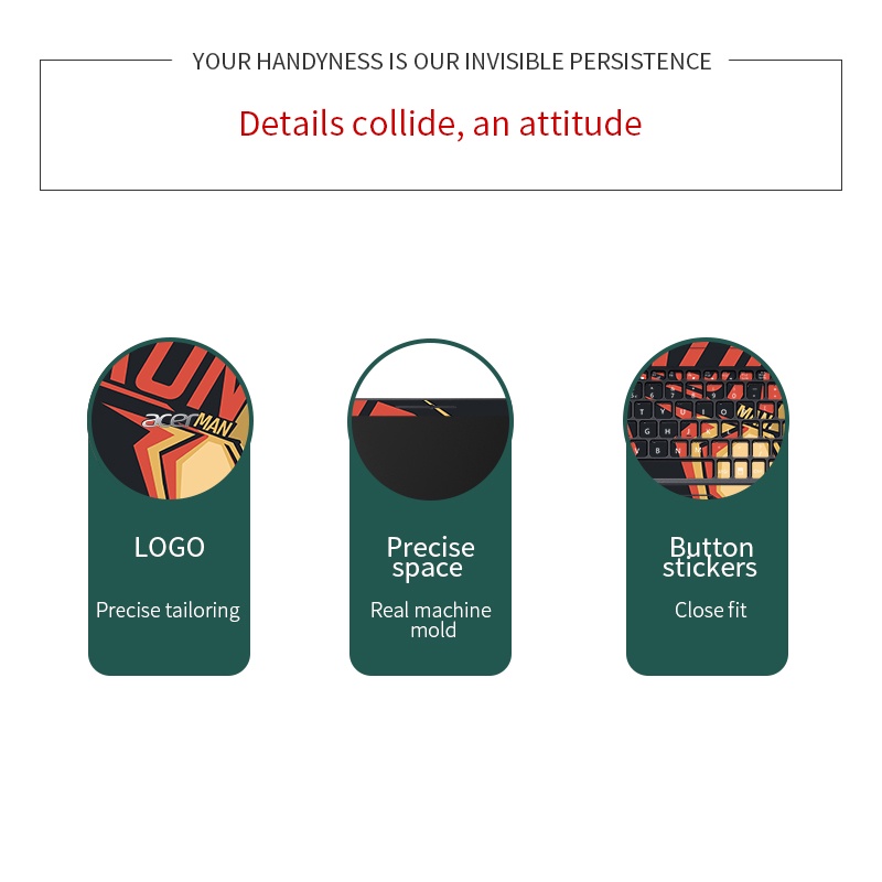 Miếng dán cho máy tính xách tay Acer Aspire3/Swift 3/EX215-51/TMB 118/A315 -41/A314-31/E1 431/AN515 54/5741G