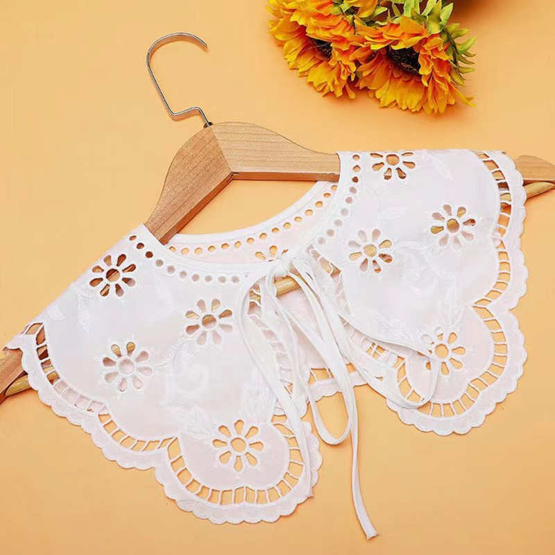 Khăn Choàng Cổ Thắt Nơ Thêu Họa Tiết Hoa Hướng Dương Ngọt Ngào Xinh Xắn Cho Nữ