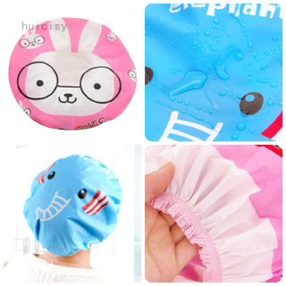 Mũ Trùm Tóc Khi Tắm Chống Thấm Nước Họa Tiết Hoạt Hình Dễ Thương