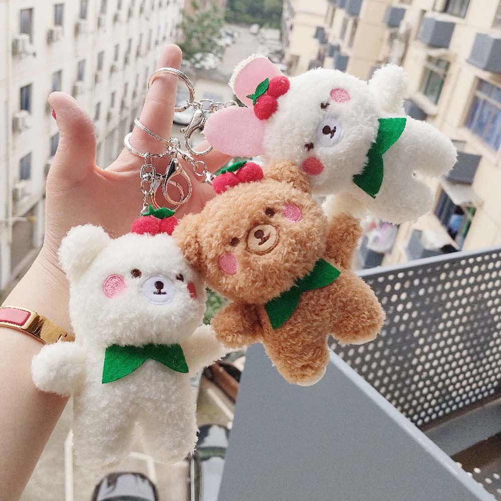 LANFY Móc Khóa Gấu Bông Teddy Dễ Thương
