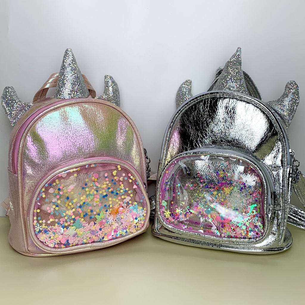 Balo Mini Unicorn Kim Tuyến Dễ Thương Cho Bé