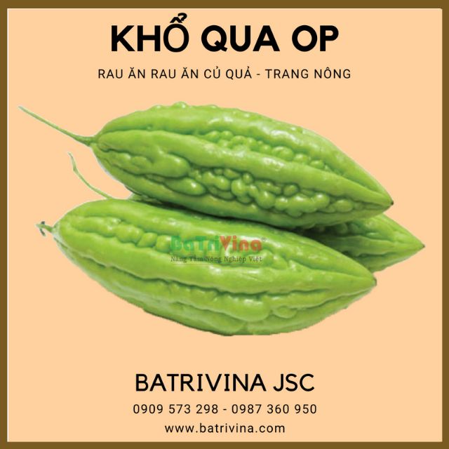 Gói 10gr hạt giống khổ qua OP Trang Nông dễ trồng quanh năm