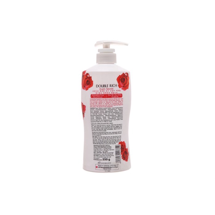 Sữa tắm Double Rich hương hoa hồng 550g