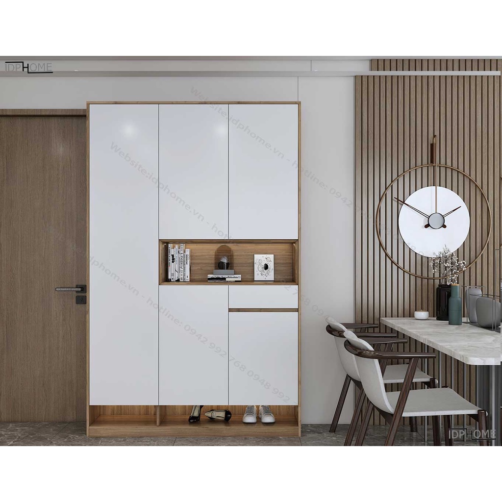 Mẫu tủ giày sát trần đa năng TG6812