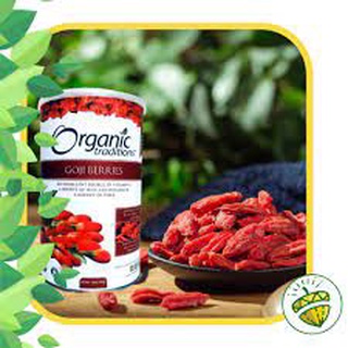Kỷ tử hữu cơ organic traditions 454gr - hạt kỷ tử đỏ sấy khô, ăn trực tiếp, pha trà, nấu ăn