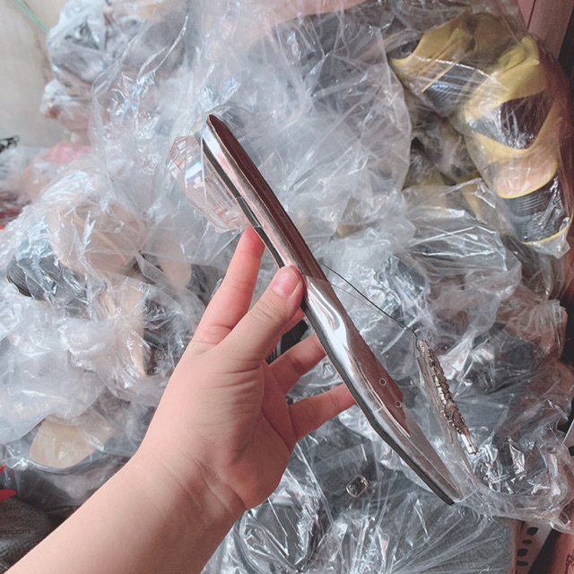 Guốc quai trong hoa đá quai hậu Gót 2p trong hàng Quảng Châu cao cấp full box