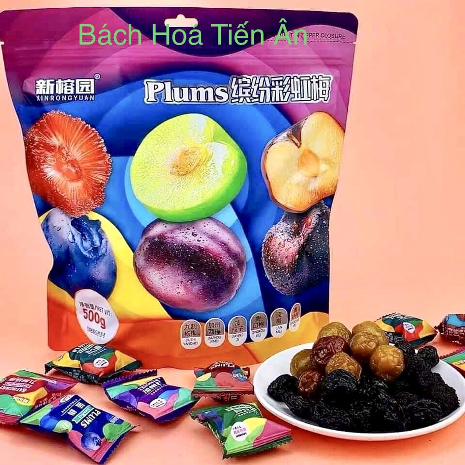 Ô Mai XINRONGYUAN bịch 408g - 500g mix Nhiều vị
