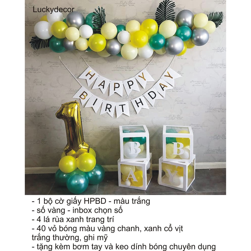 SET TRANG TRÍ SINH NHẬT SP-123(Tặng kèm băng dính + bơm tay) + (BÓNG BAY SINH NHẬT) + (TRANG TRÍ SINH NHẬT GIÁ RẺ)
