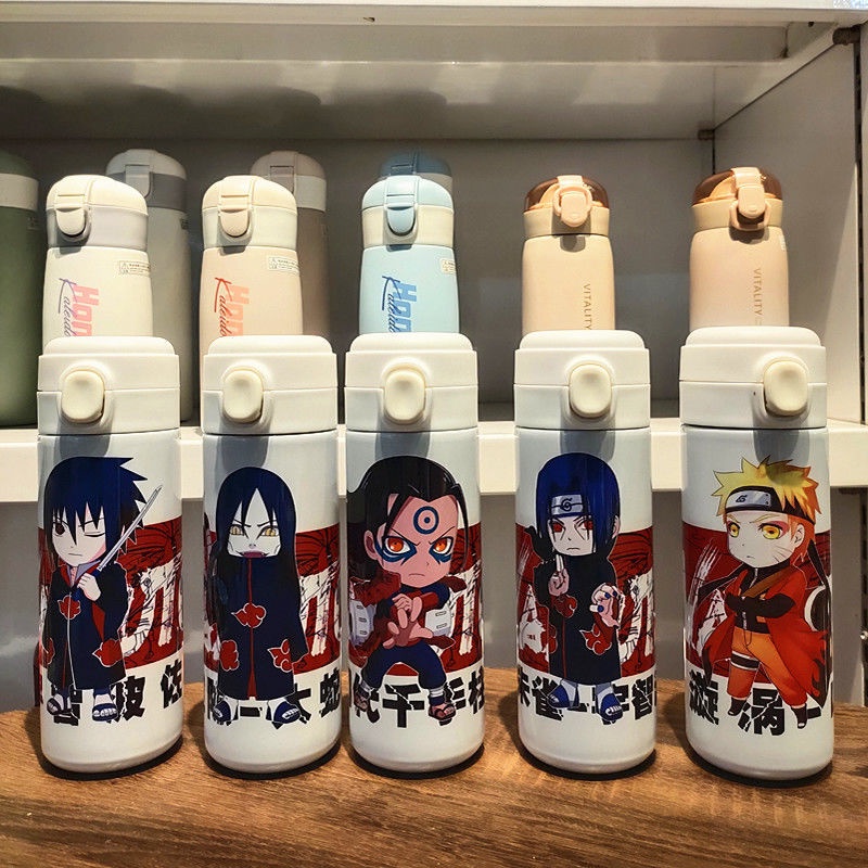 Bình Nước Bằng Thép Không Gỉ In Hình Anime Naruto Uzumaki Naruto Sasuke Xiaobu