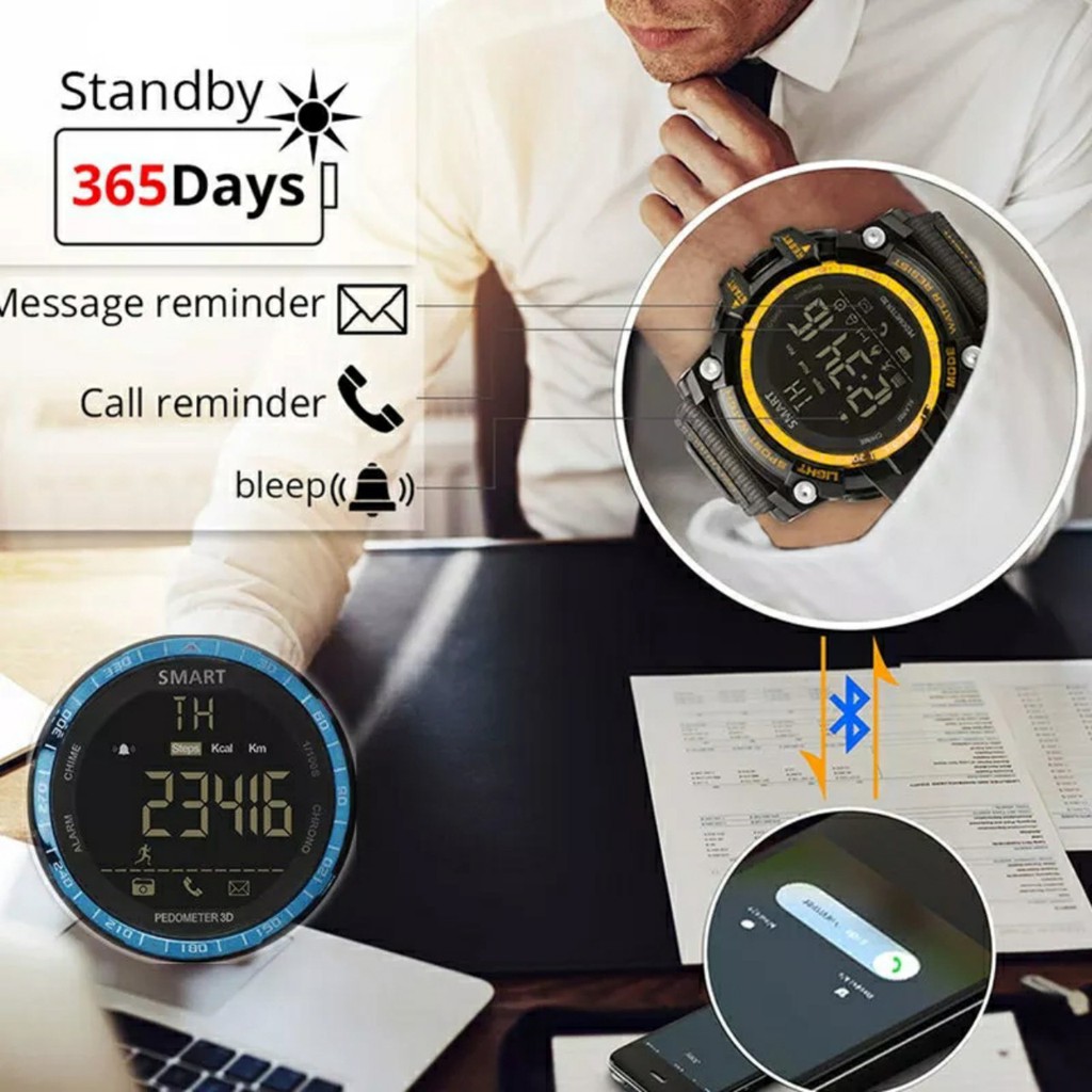 Đồng Hồ Thông Minh Smartwatch X30 Dáng Thể Thao - Pin 12 Tháng - Chống Sốc - Nước IP67 - Thông Báo Cuộc Gọi, SMS