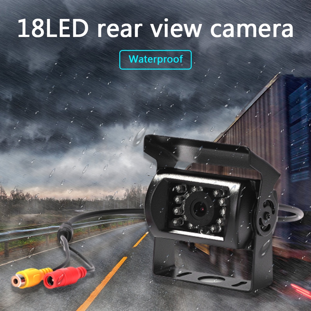 Camera Chiếu Hậu 18 Bóng LED HD Chống Thấm Nước Tầm Nhìn Ban Đêm Tự Động Cho Xe Tải | BigBuy360 - bigbuy360.vn