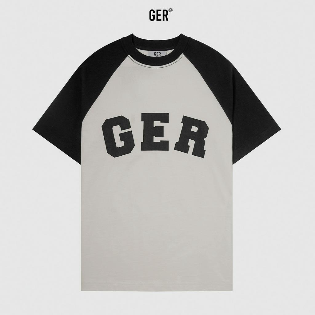 Áo thun GER raplan phối tay