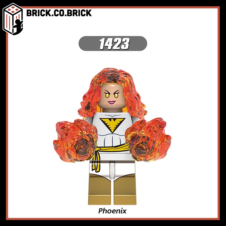 Đồ chơi Lắp ráp Minifigure Lego Siêu anh hùng Phim X-men gồm Dark Phoenix, Sentinel, Iceman X0277