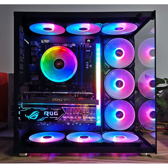 Quạt Tản Nhiệt, Fan CPU Coolmoon Glory I Led RGB - Tự Động Đổi Màu