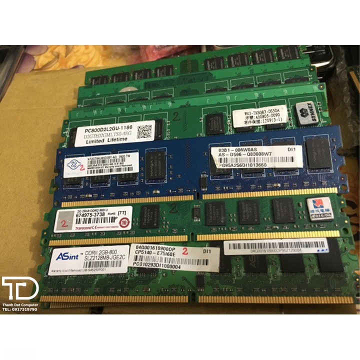 Bộ nhớ trong RAM 2GB DDR2 PC Desktop bus 800/667