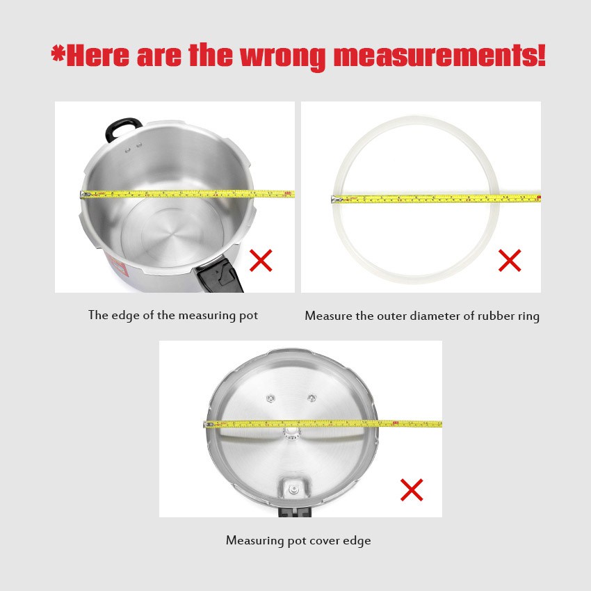 Vòng Đóng Kín Nồi Áp Suất Bằng Hợp Kim Nhôm Đường Kính Trong 16-32Cm