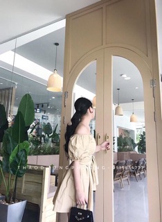 Váy thô trễ vai combo