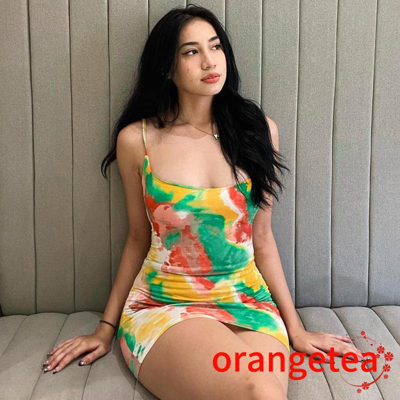 Đầm không tay dáng ôm Hoạ Tiết In Thiết Kế Khoét Quyến Rũ
