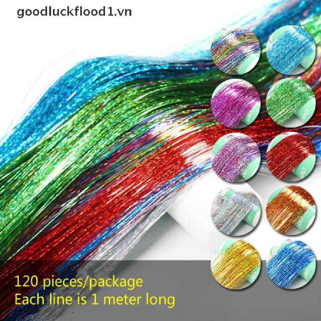 Bộ 200 Tóc Giả Nối Dài Lấp Lánh Tiện Lợi 90cm