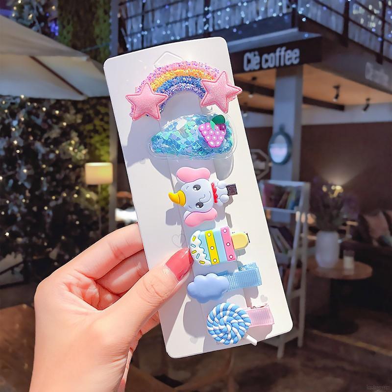 Bộ 6 kẹp tóc mỏ vịt xinh xắn dành cho bé