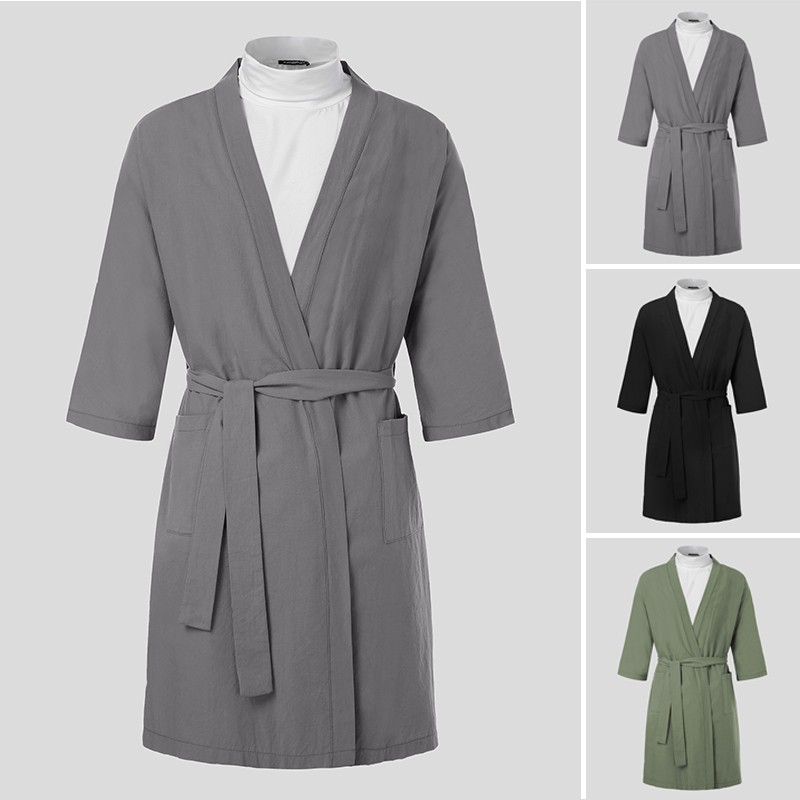 **************Đồ ngủ vải lanh tay lỡ cổ chữ V cho nam**************