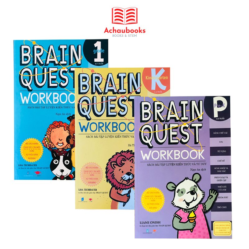 Sách Brain Quest WorkBook - Á Châu Books ( 4 - 7 tuổi )