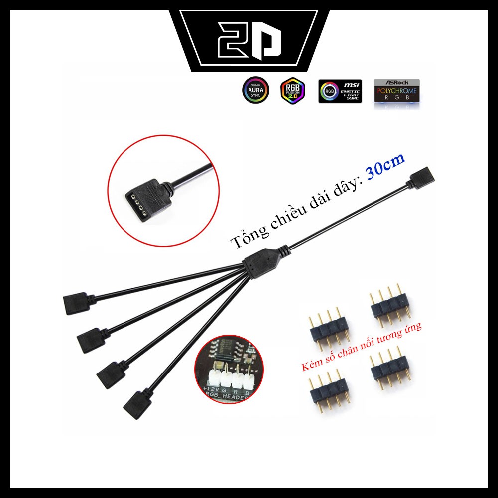 Dây chia cổng RGB 4pin