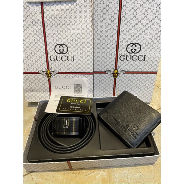 Set 2 dây lưng+ ví G c fullbox bill túi giấyFreeship