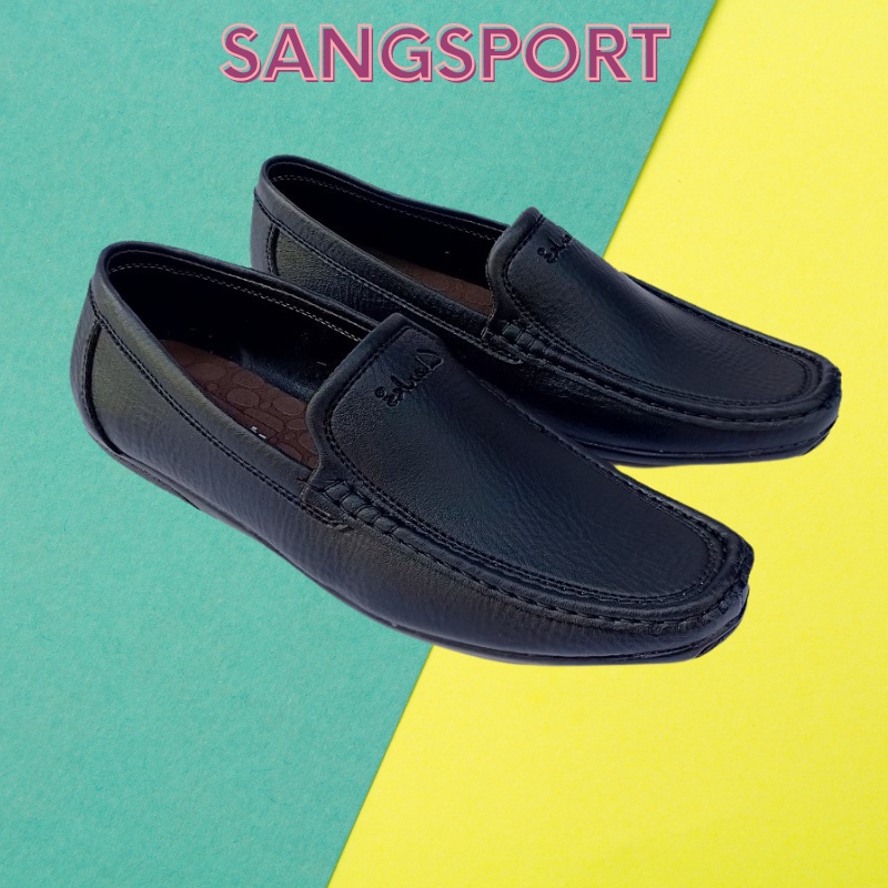 Giày lười trung niên chất da pu cao cấp mẫu mã đẹp đế khâu chắc chắn(CLRK)