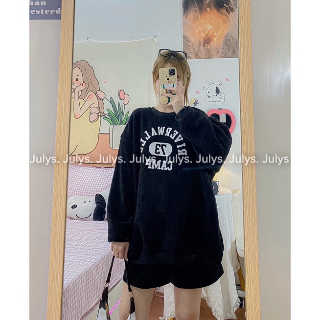 Áo sweater bông lót lông riverwalls (ảnh thật shop chụp kèm video)