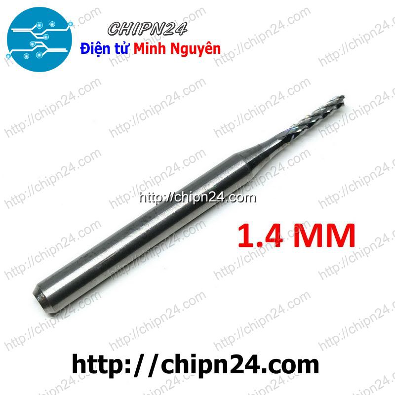 [1 CÂY] Mũi PHAY mạch in CNC HỢP KIM 1.4mm