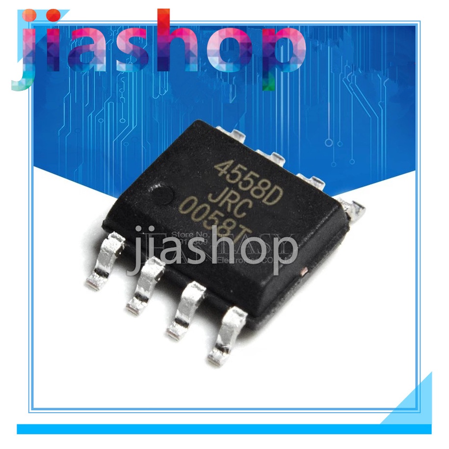 10 CÁI 50 CÁI JRC4558D 20 CÁI SOP8 NJM4558D SOP 4558 SMD 4558D JRC44558 và IC pxy