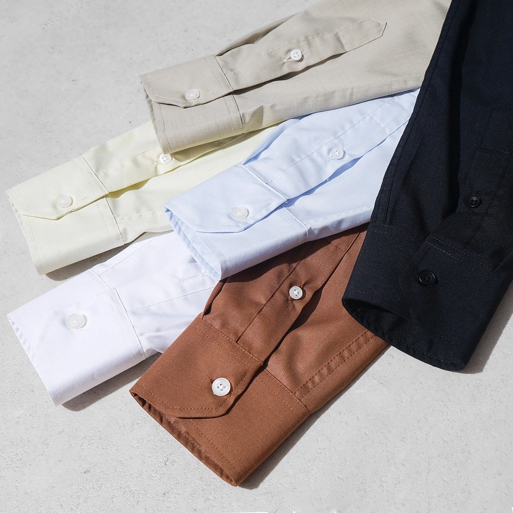 Áo sơ mi nam dài tay HB phối túi vuông đơn giản basic chất vải thoáng mát dễ dàng phối đồ | KATUS STORE 00527