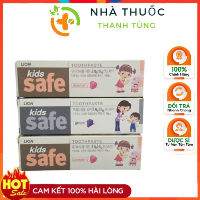Kem đánh răng trẻ em kids safe Hàn Quốc 90g