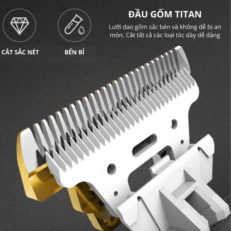 Tông Đơ Cắt Tóc Gia Đình Daling 1033 (Tặng Kèm Áo Choàng Cắt Tóc)