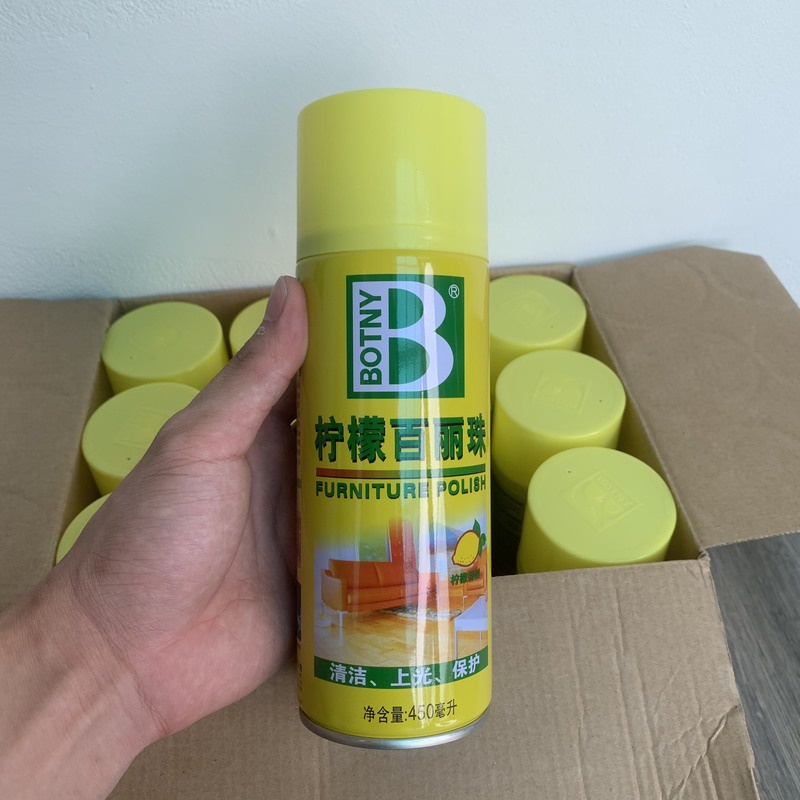 Chai xịt bọt vệ sinh nội thất ô tô Furniture Polish Botny B-1126 dung tích 450ml